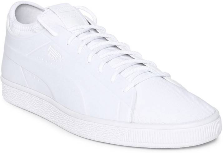 puma canvas shoes white