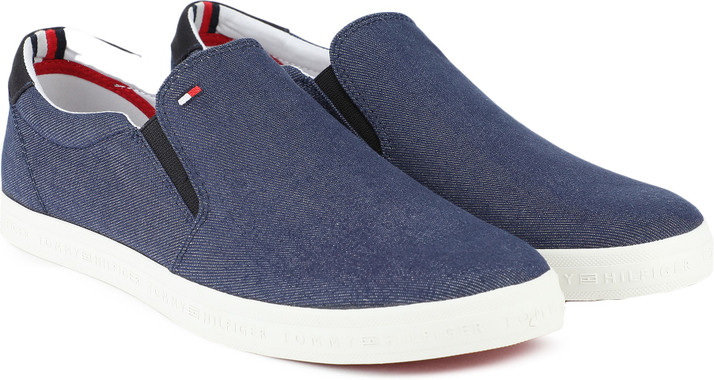 tommy hilfiger canvas slip ons