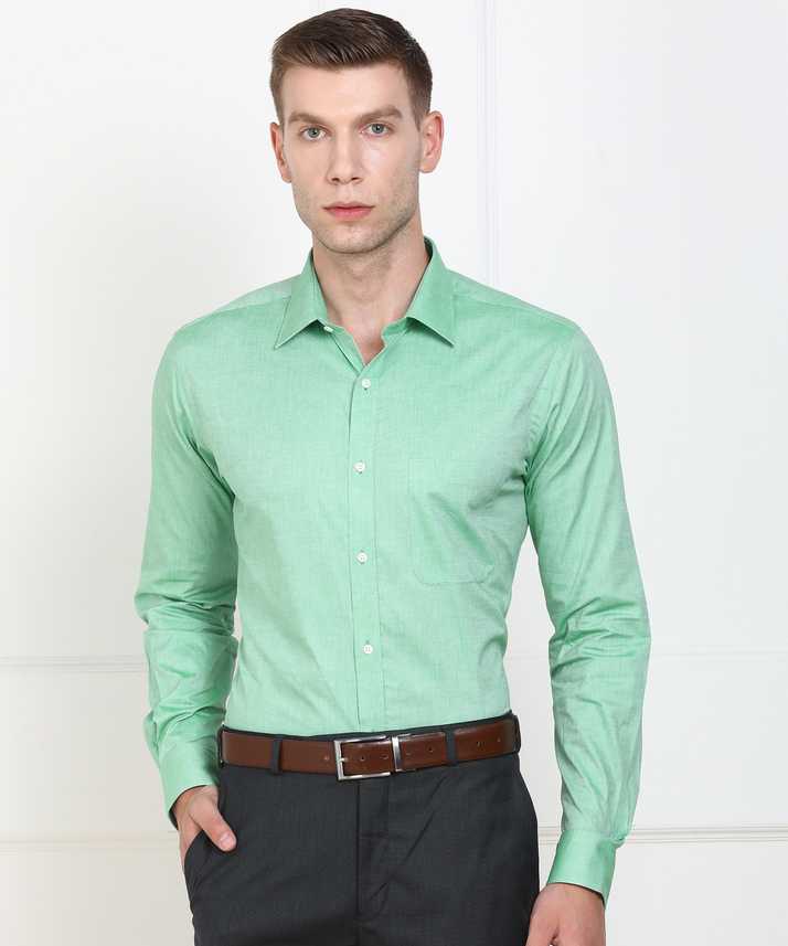 Raymond Men Solid Formal Light Green Shirt Buy Raymond Men Solid Formal Light Green Shirt Online At Best Prices In India Flipkart Com
