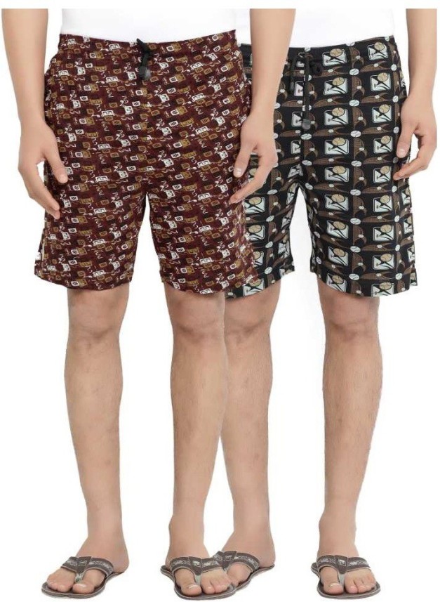 bumchums mercerised printed bermuda