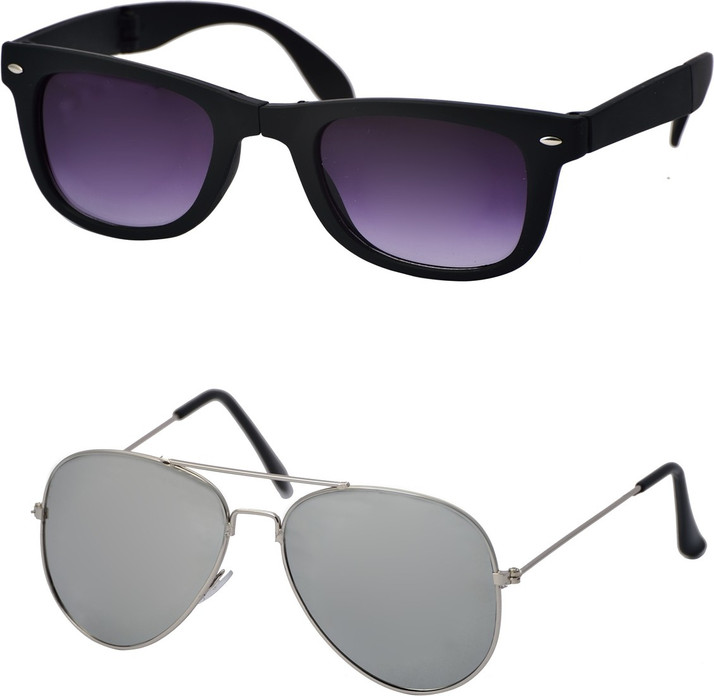 silver aviator sunglasses india