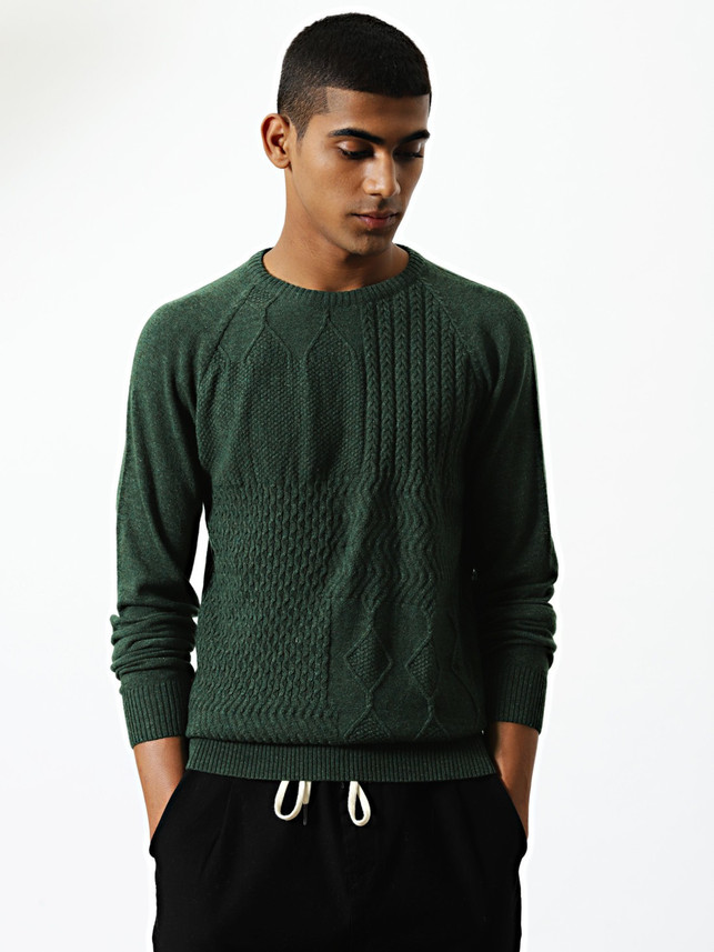 forest green cardigan mens
