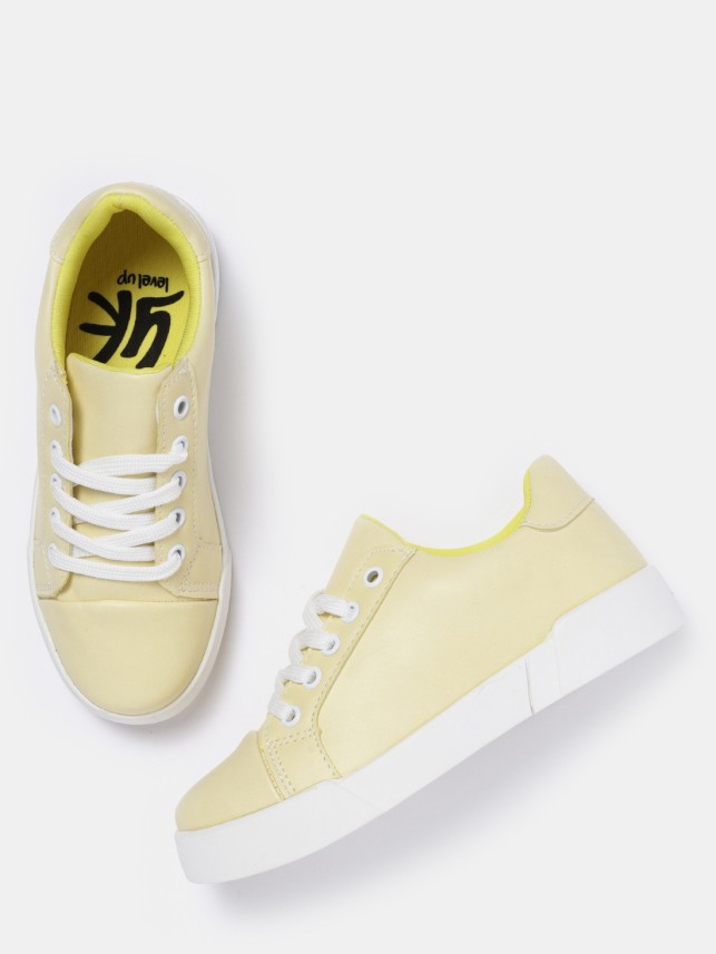 girls yellow sneakers