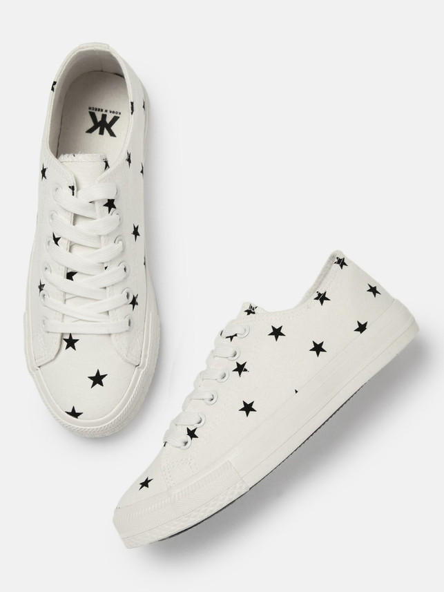 kook n keech white sneaker shoes