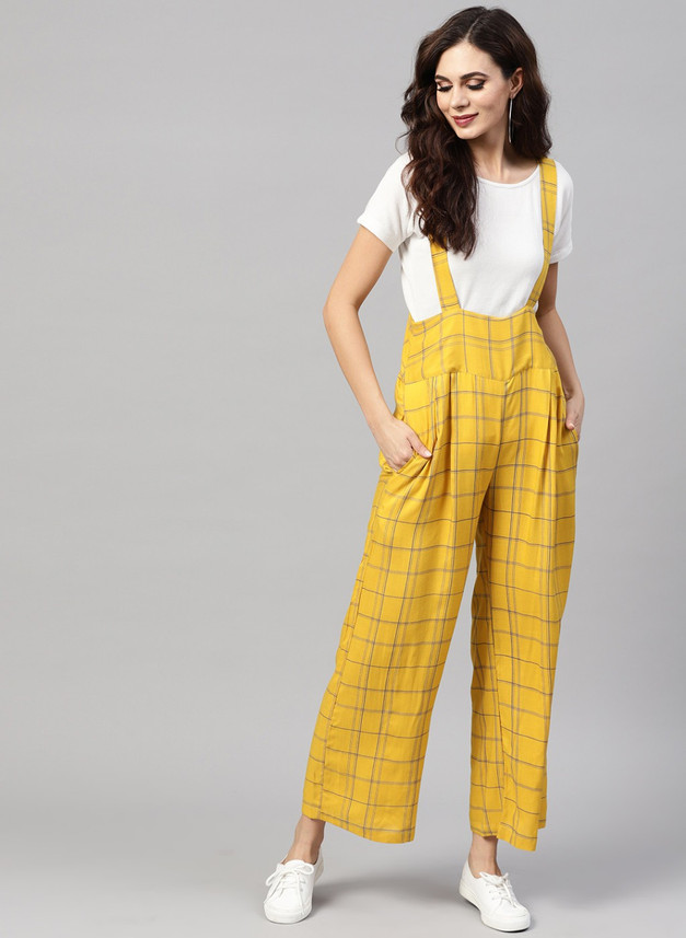 yellow dungaree