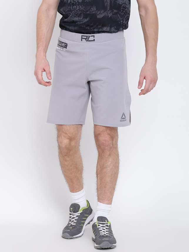 REEBOK Solid Men Grey Sports Shorts 