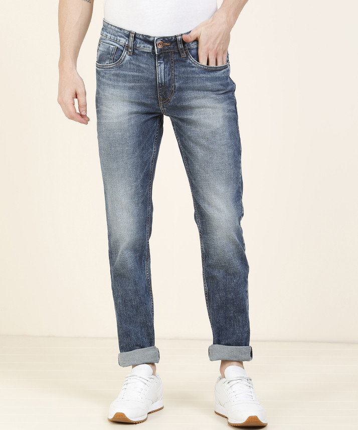 flying machine tapered fit men blue jeans