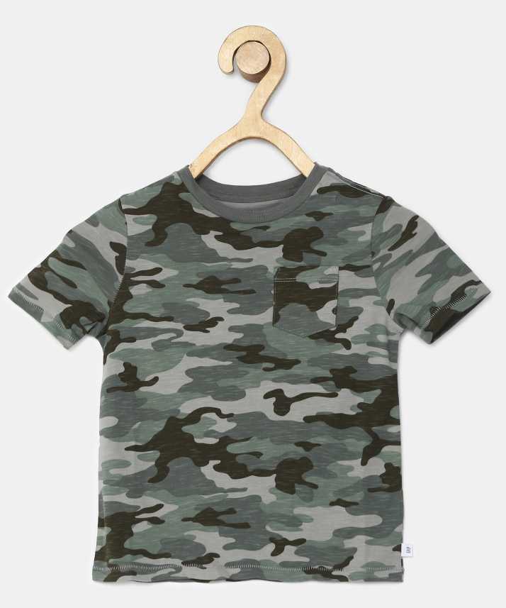 Gap Boys Military Camouflage Pure Cotton T Shirt Price In India