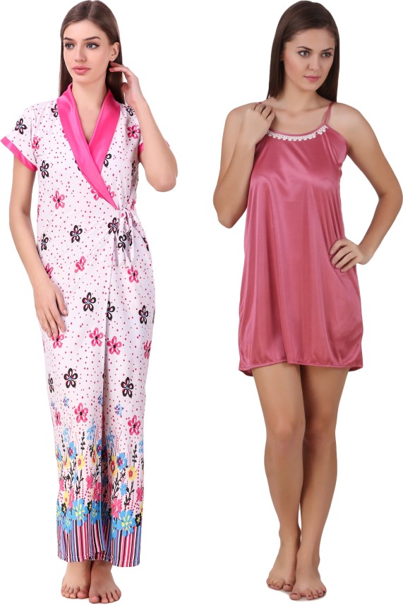 satin nightwear flipkart