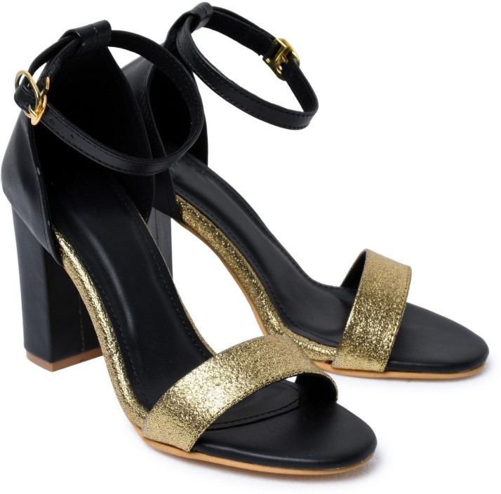 Klaur Melbourne Women Gold Heels - Buy 