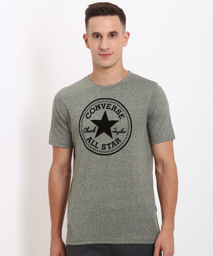 converse t shirt mens green