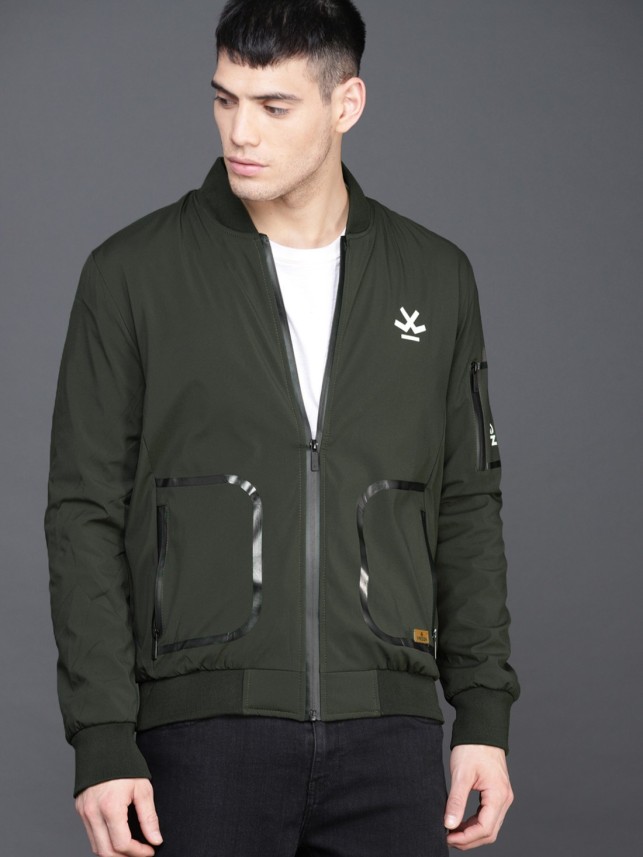 wrogn olive green jacket