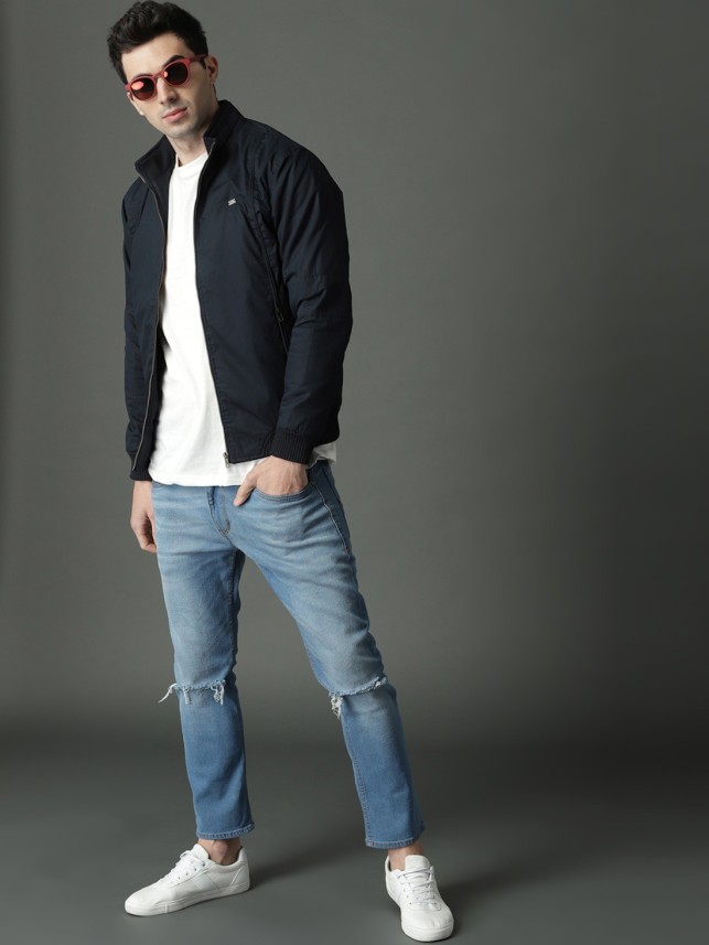 roadster full sleeve solid men's jacket