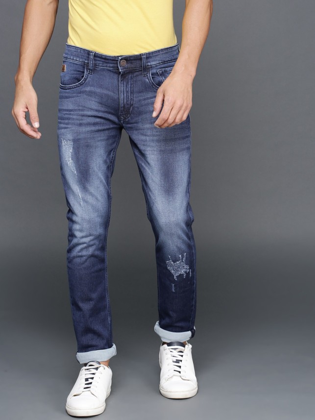cheap ripped denim jeans