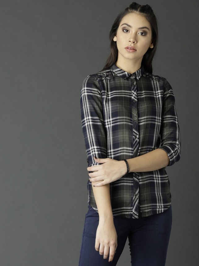 roadster shirts for womens flipkart