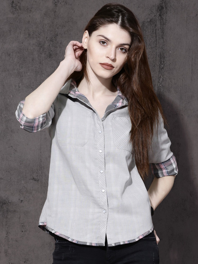 Roadster Women Striped, Checkered 