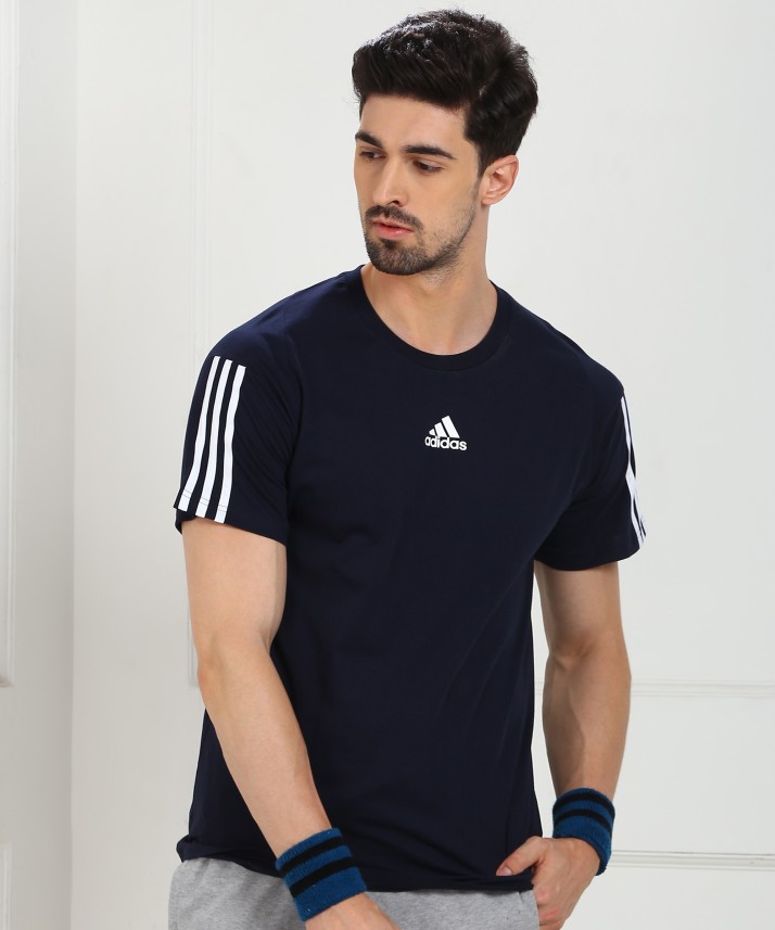 adidas striped tshirt