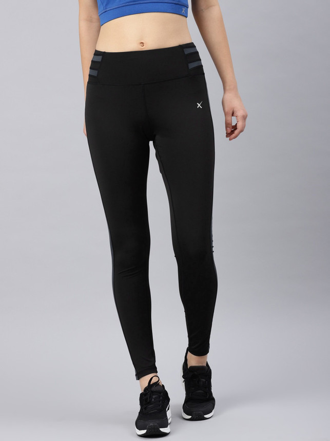 Hrithik Roshan Solid Women Black Tights 