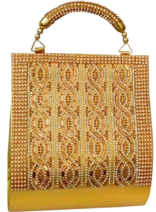 golden bridal purse