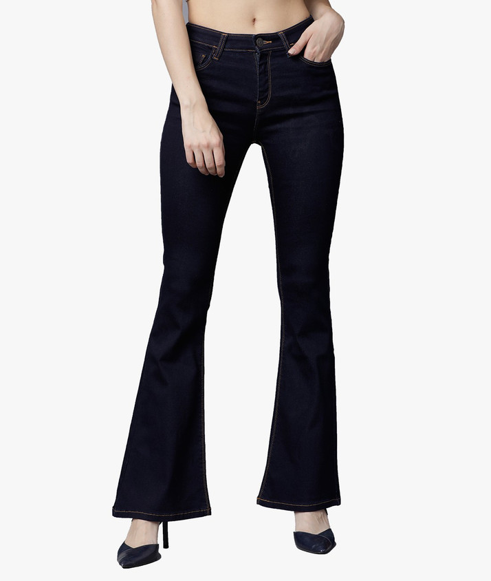 Tokyo Talkies Flared Women Blue Jeans 
