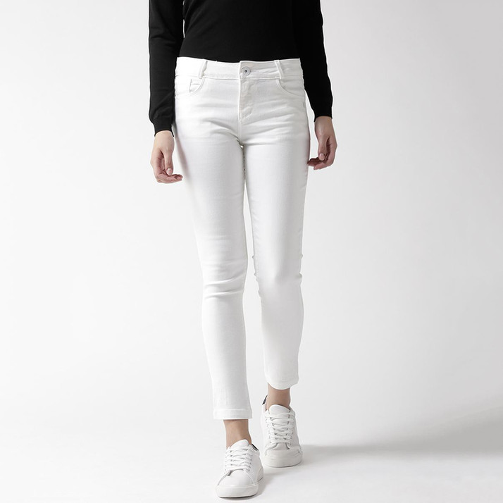 white jeans flipkart
