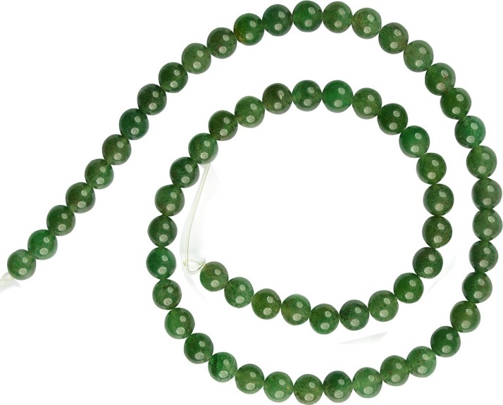 Natural Green Jade Beaded Bracelet 4-5MM 925 Sterling Silver Chain