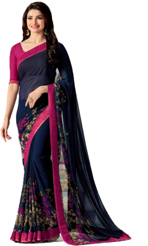 pure chiffon sarees flipkart