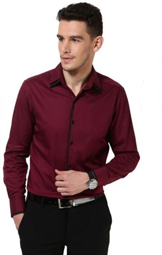 party wear maroon shirt