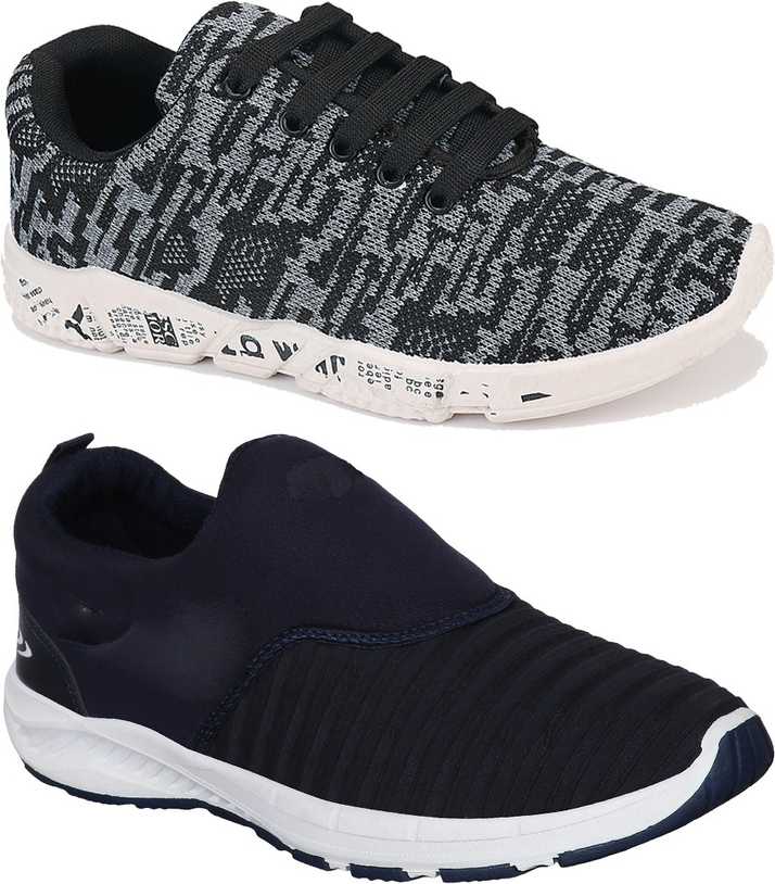 Earton Combo Pack Of 2 Casual Sports Shoes Loafers Shoes