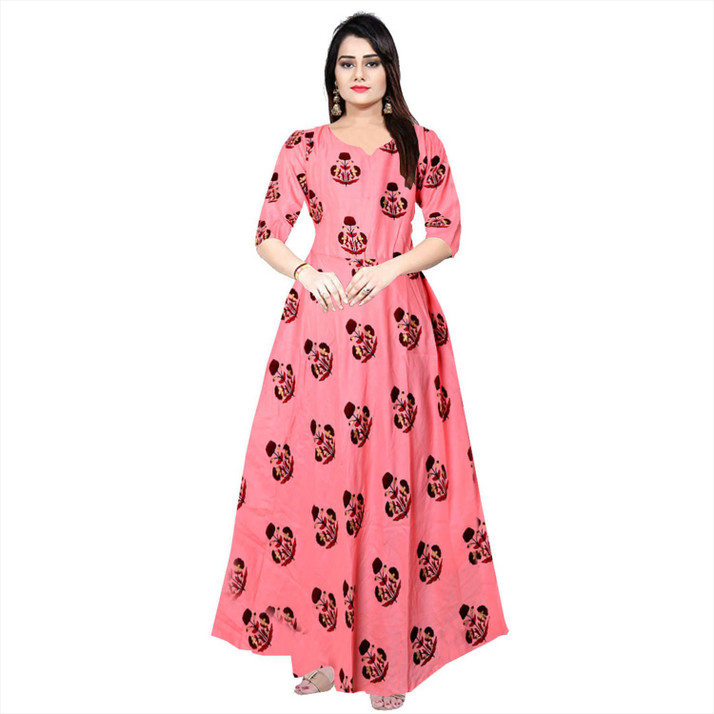 flipkart pink gown