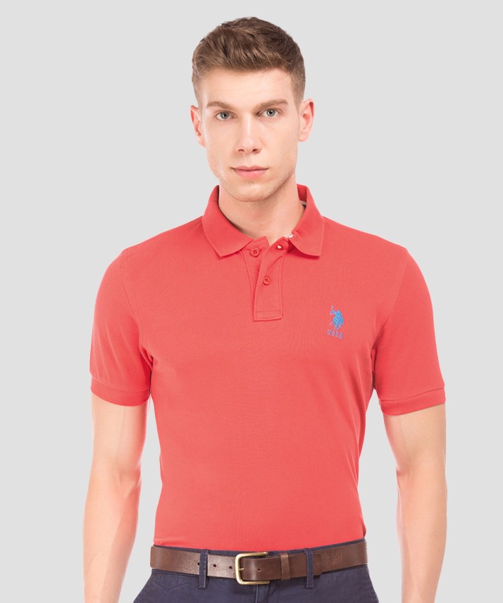 us polo red t shirt