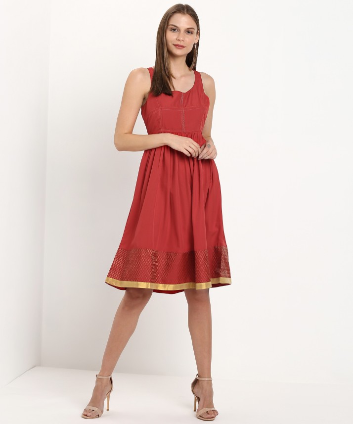 pantaloons red dress