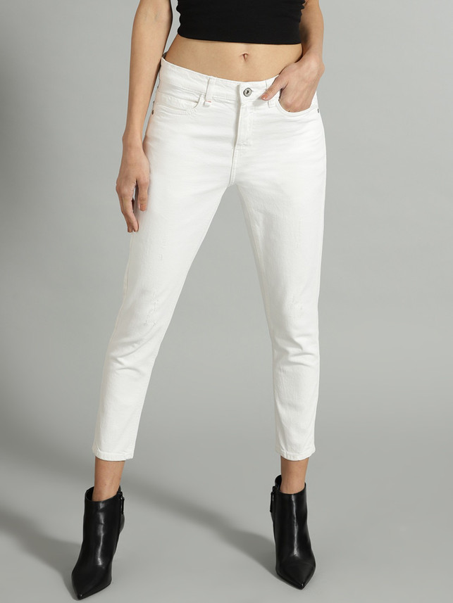 white jeans flipkart