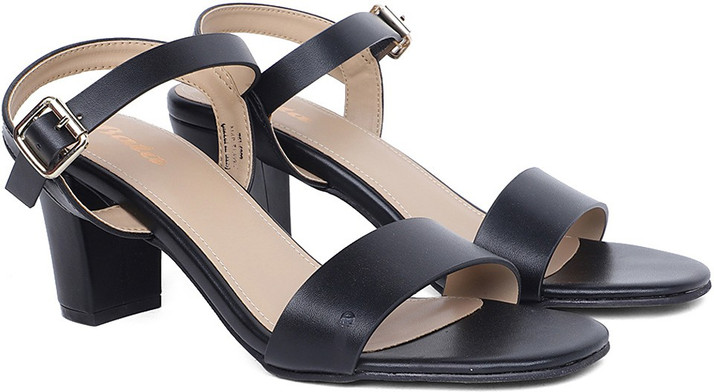 Black heels bata Clearance
