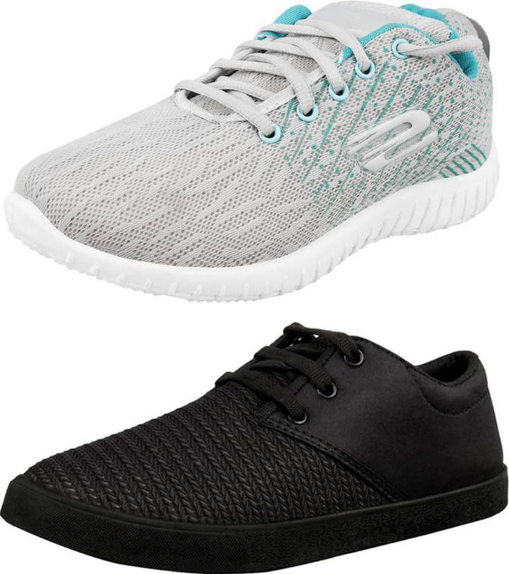 black casual shoes flipkart