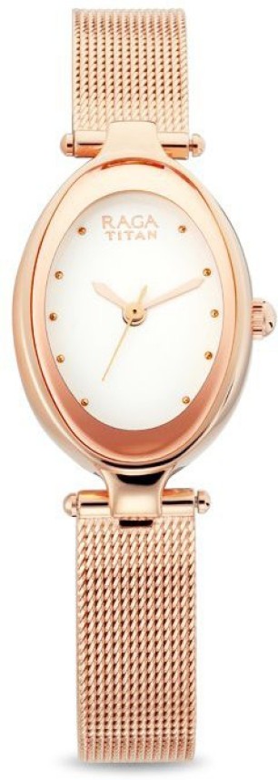 titan raga rose gold flipkart