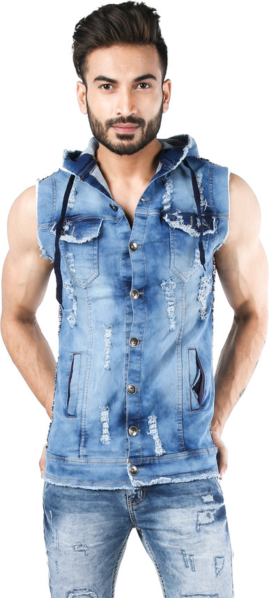 Maximum Style Sleeveless Washed Men 
