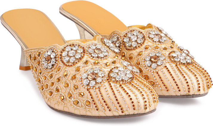 gold pink heels
