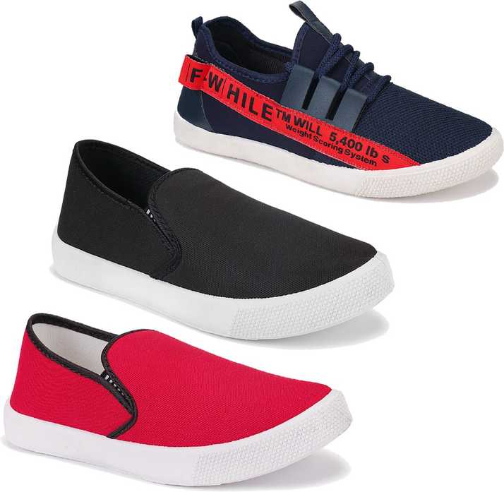 Oricum Combo Pack Of 3 Casual Sports Shoes Loafers Shoes