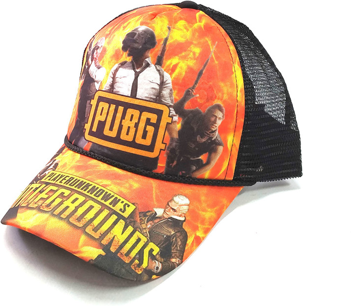 Bolax netted baseball cap, Fire Printed 