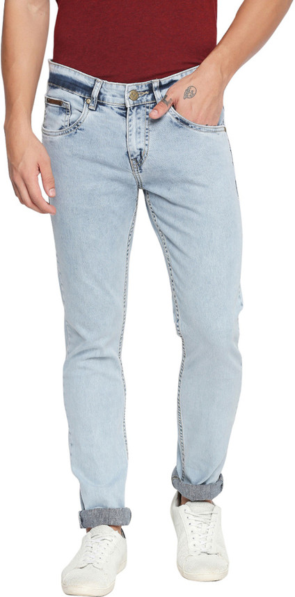 Bolts and Barrels Slim Men Blue Jeans 