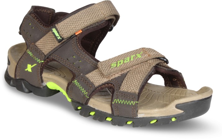 Sparx Men Tan, Green Sandals - Buy 