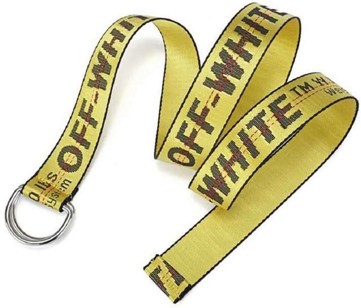Off White Men & Women Casual Yellow Synthetic Belt - Price in India | Flipkart.com