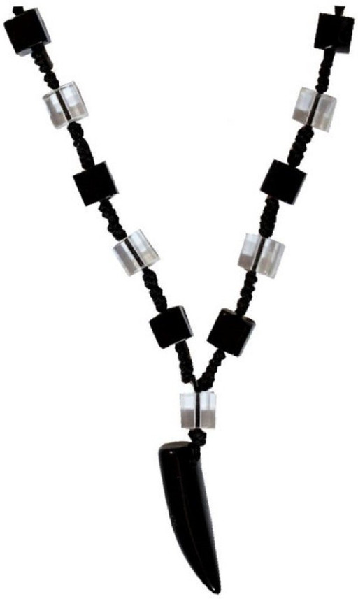 White Crystal Bead Necklace Chain 