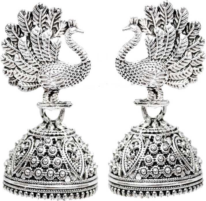 Flipkart Com Buy Lucky Jewellery Silver Color Gold Plating Jhumki For Girls Women 53 Wjo Z5 S Alloy Jhumki Earring Online At Best Prices In India