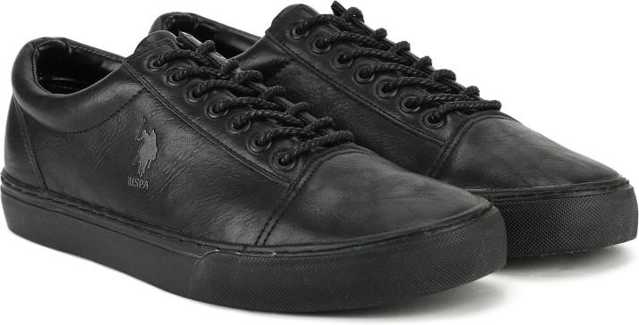 us polo black sneakers