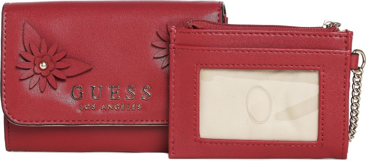 guess red clutch