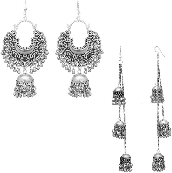 oxidised earrings flipkart