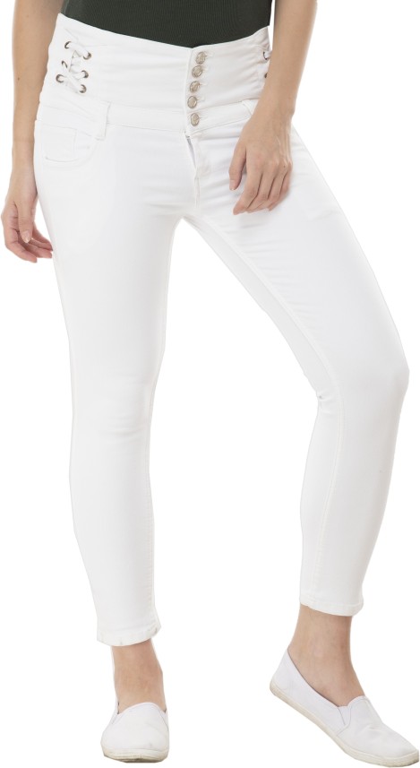 white jeans on flipkart