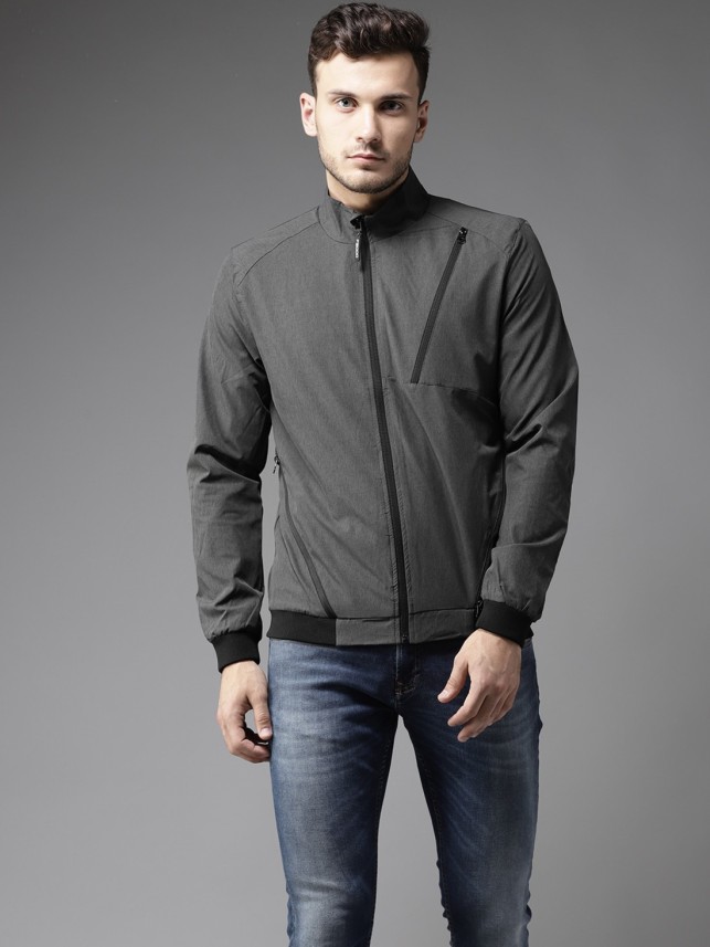 flying machine black solid jacket